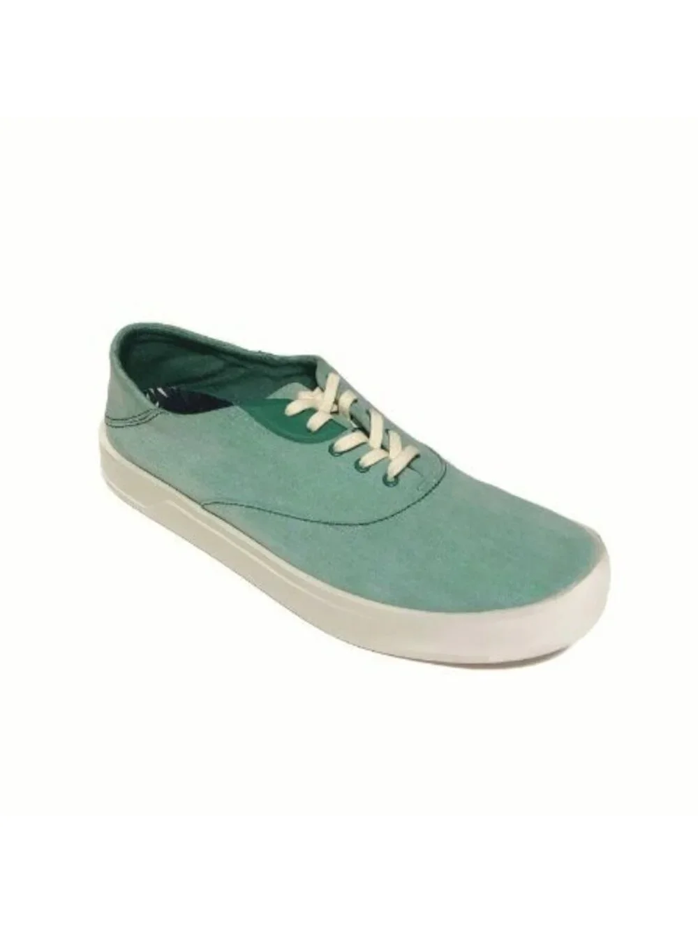 Olukai Tradewind Mens 9.5 Canvas Lace Up Boat Beach Sneakers Drop-In Heel Bamboo